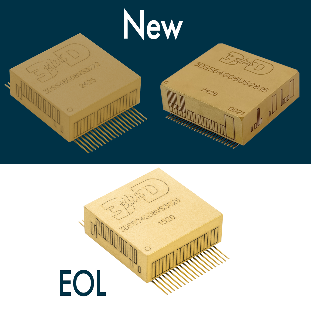 3DSS24G08VS3626 Radiation Tolerant Intelligent Memory Stack (RTIMS) Flash, a user-friendly, high-density, plug-and-play NAND Flash memory