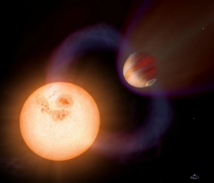 Artist’s impression of an ultra-short-period planet. Credit NASA, ESA, and A. Schaller (for STScI)