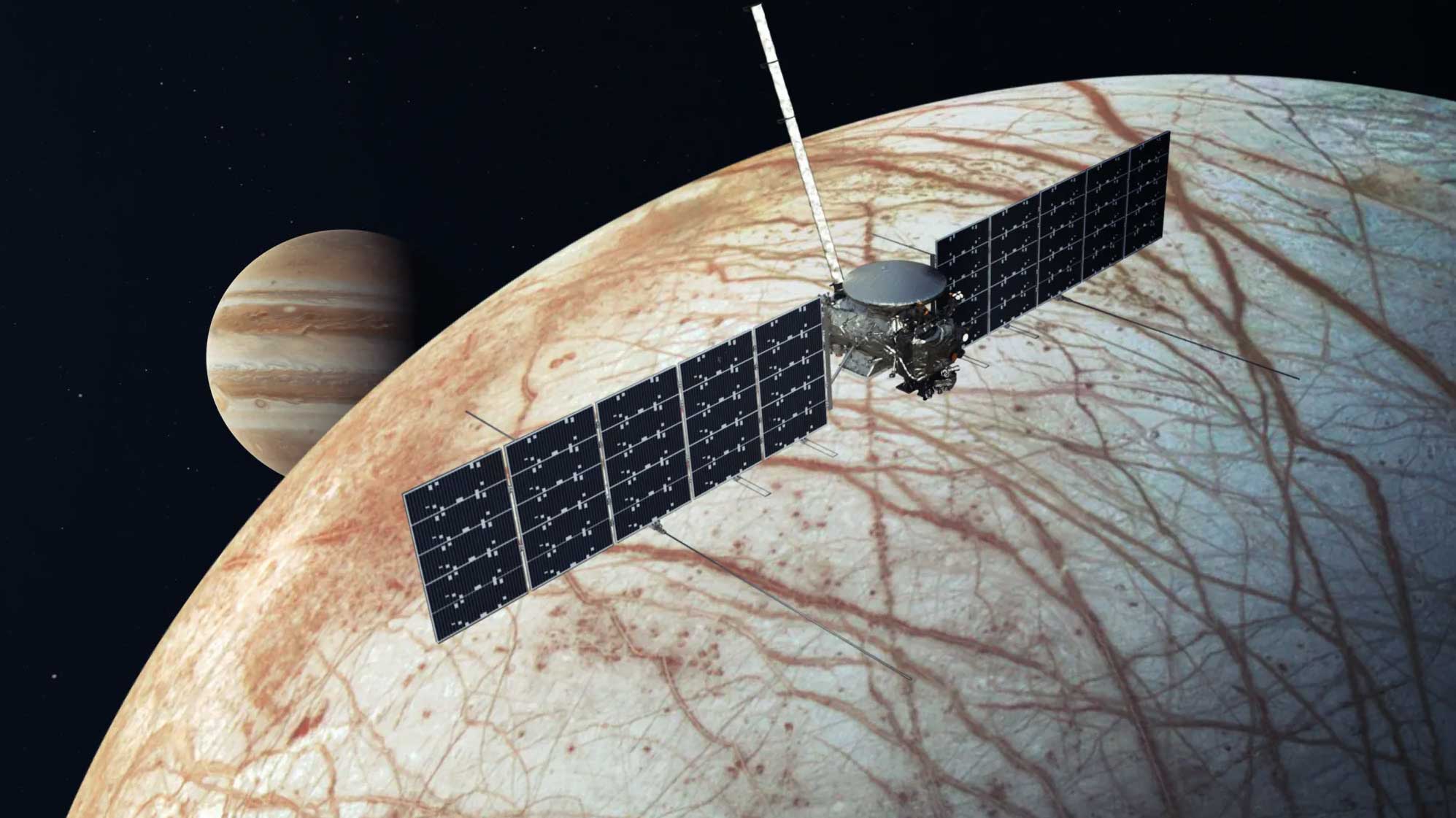 An artist's concept of NASA's Europa Clipper spacecraft. Image Credit: NASA/JPL-Caltech